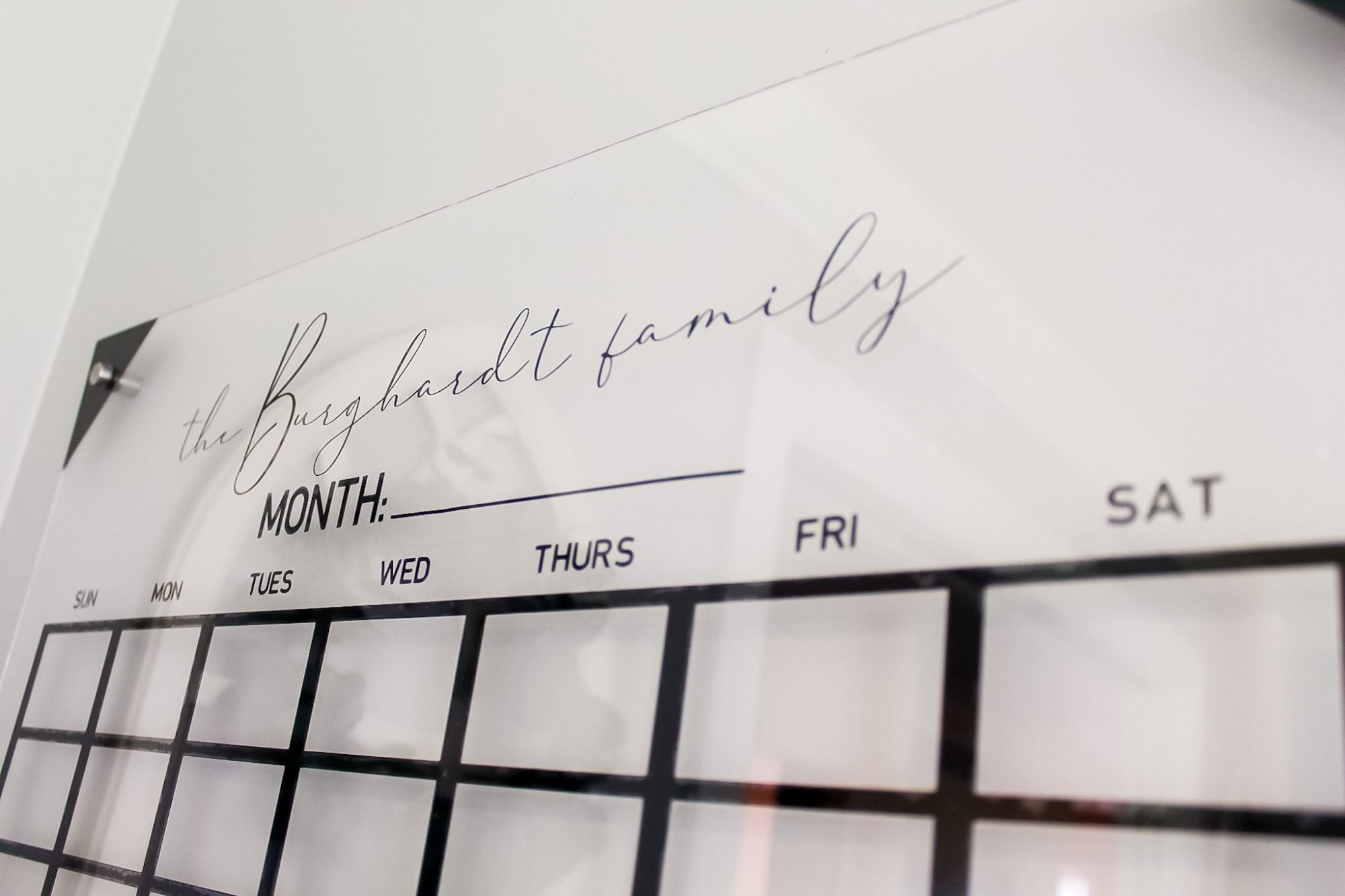 Easy DIY Acrylic Wall Calendar with a Cricut - The Homes I Have Made