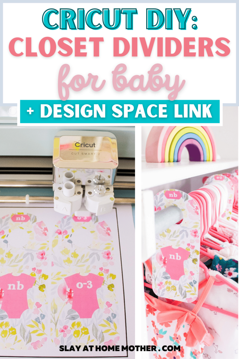 Cricut Tutorial DIY Closet Dividers