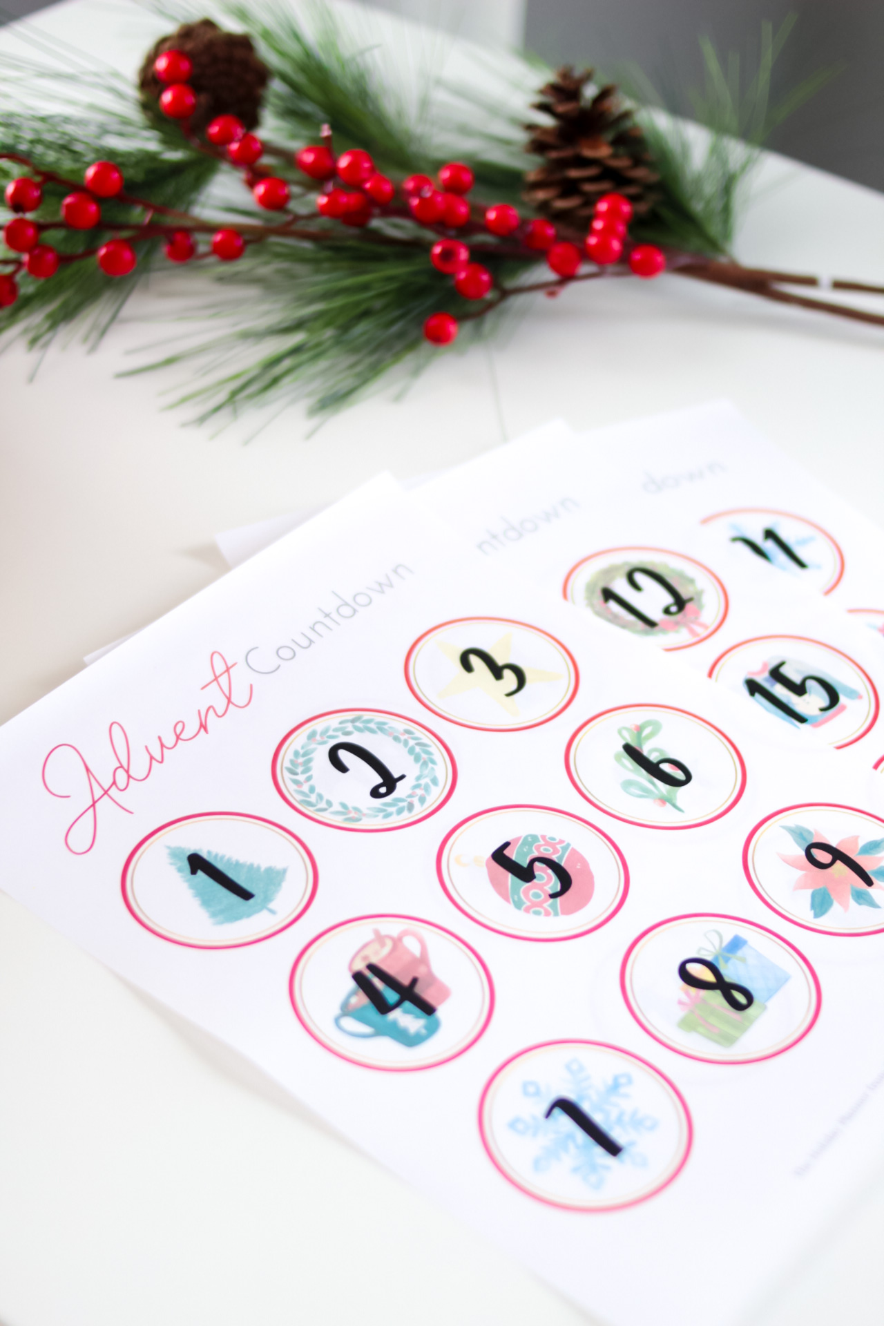 Advent Calendar Numbers Printable Slay At Home Mother