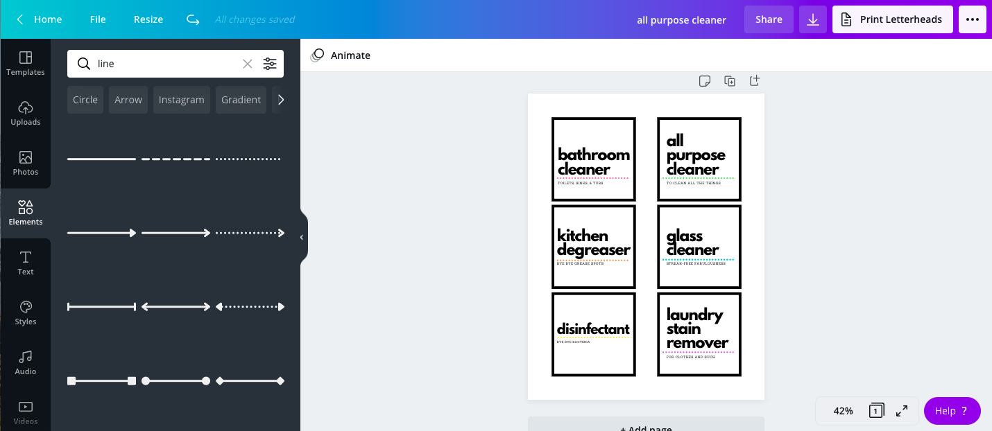 How To Make Printable Cleaning Labels Without A Cricut