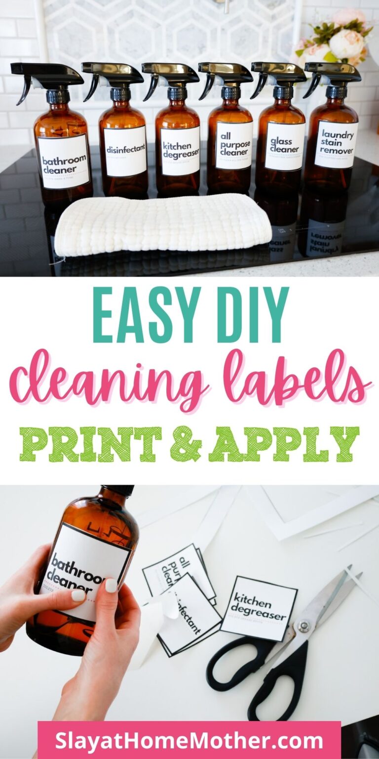 How To Make Printable Cleaning Labels Without A Cricut