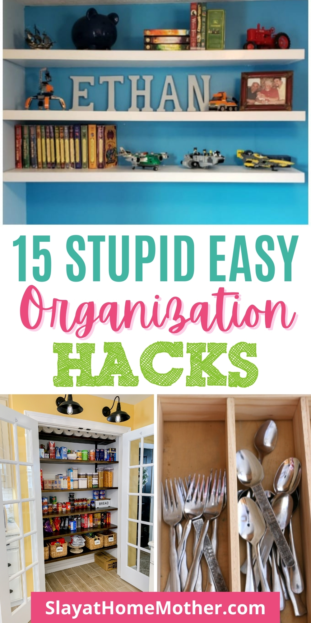 Organize your home with these 15 easy cleaning and organization hacks #slayathomemother #cleaning #organization #claningtips #cleaninghacks