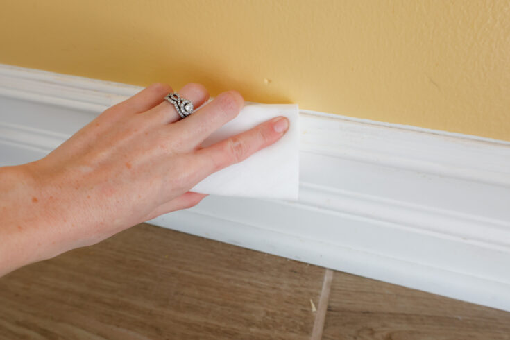 cleaning baseboards magic eraser