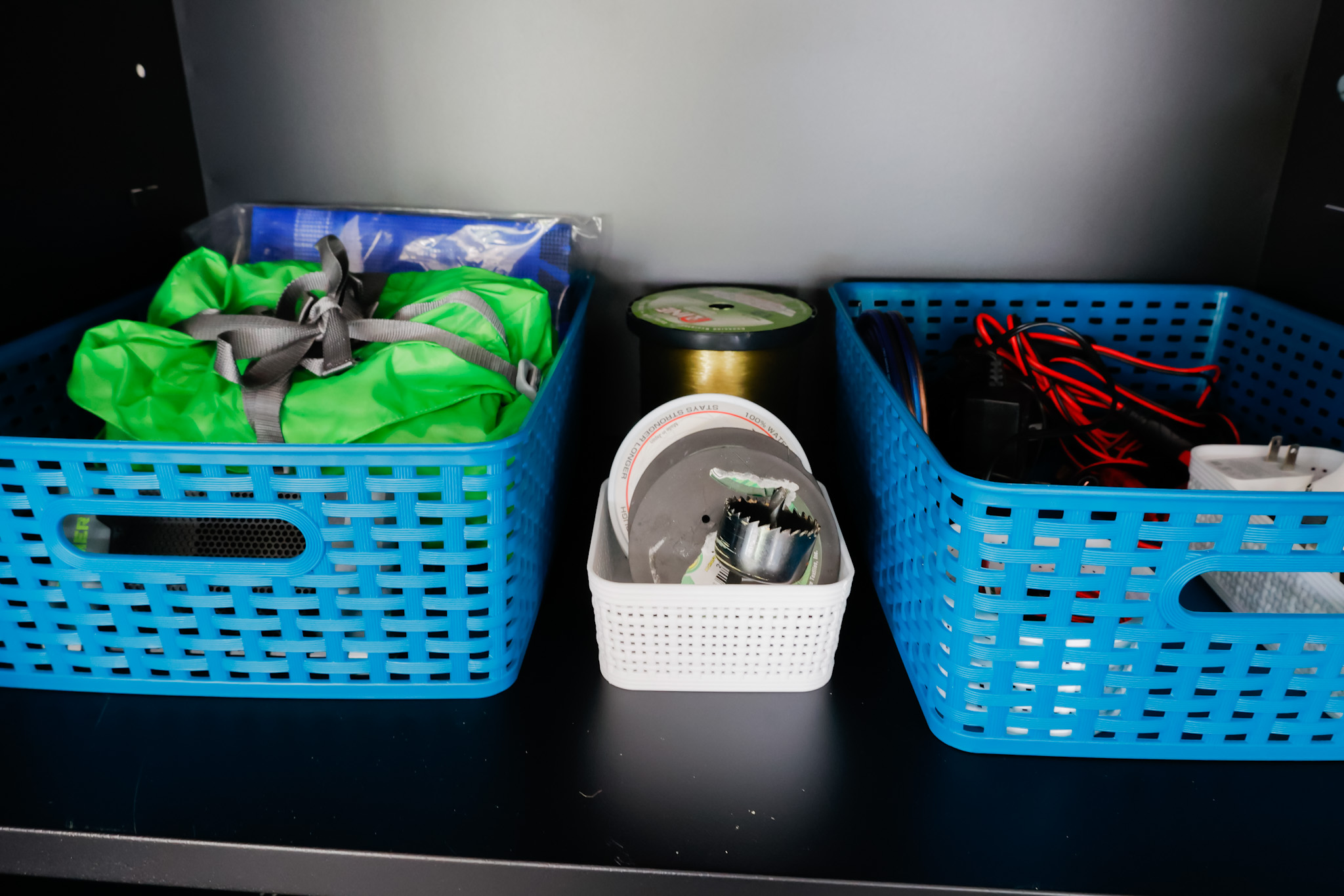Quick Garage Organization Ideas with Christmas Tree Shops