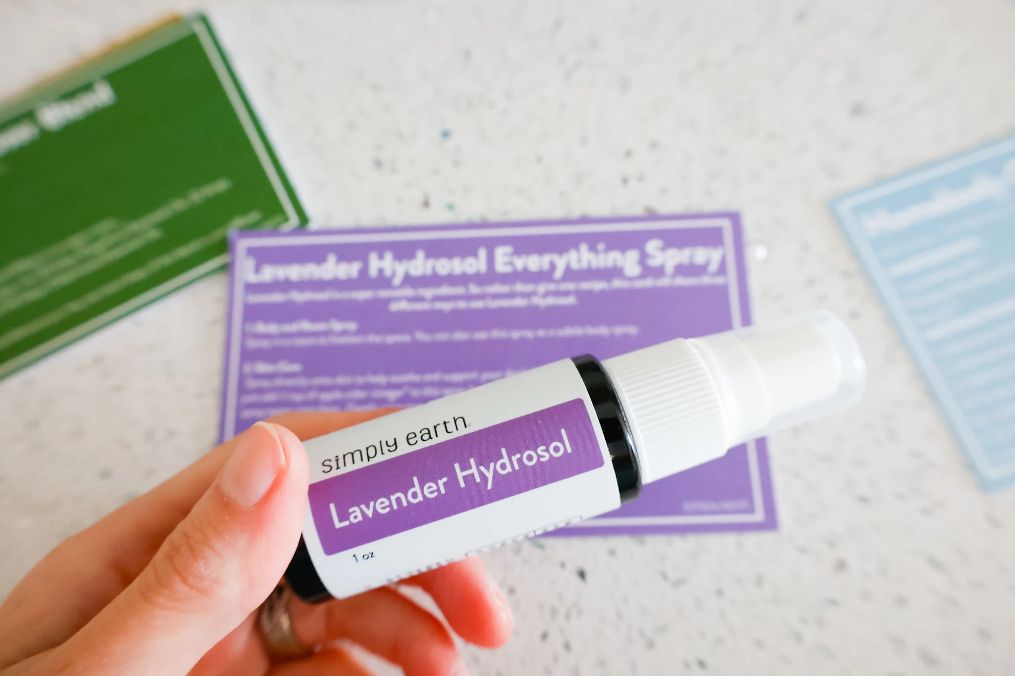 lavender hydrosol spray bottle from july simply earth recipe box