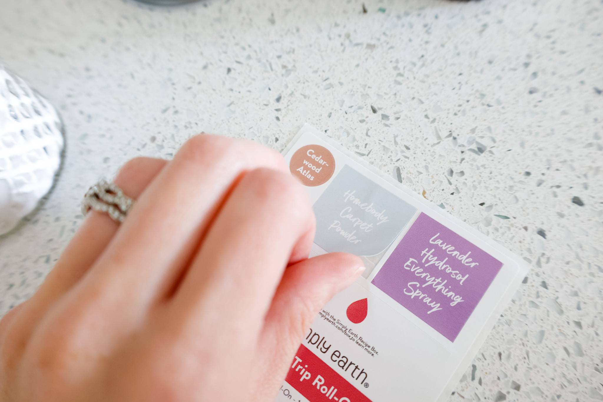 lifting sticker labels for carpet powder off backing