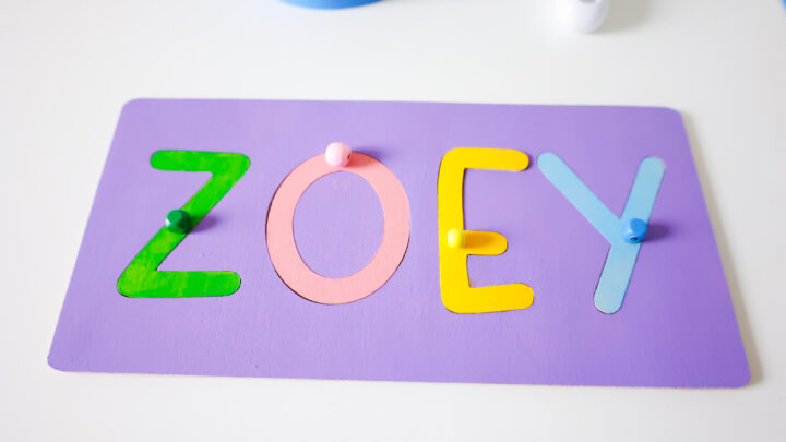 DIY Wood Name Puzzle with Your Cricut
