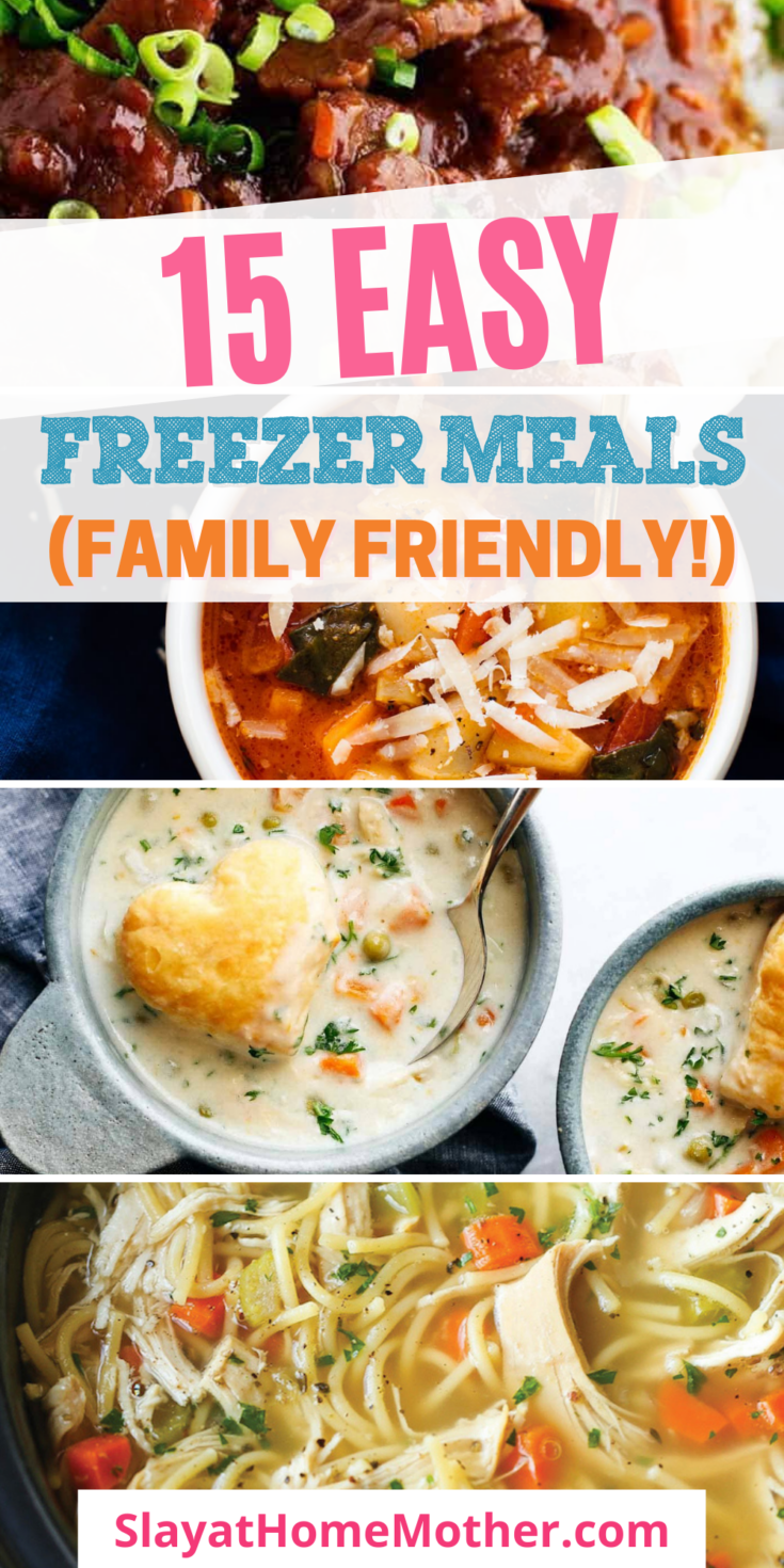 15 Easy Family Crockpot Freezer Meals - Slay At Home Mother