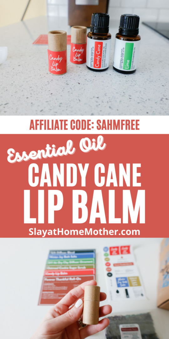 Candy Cane Lip Balm With Essential Oils (A Simply Earth Recipe)