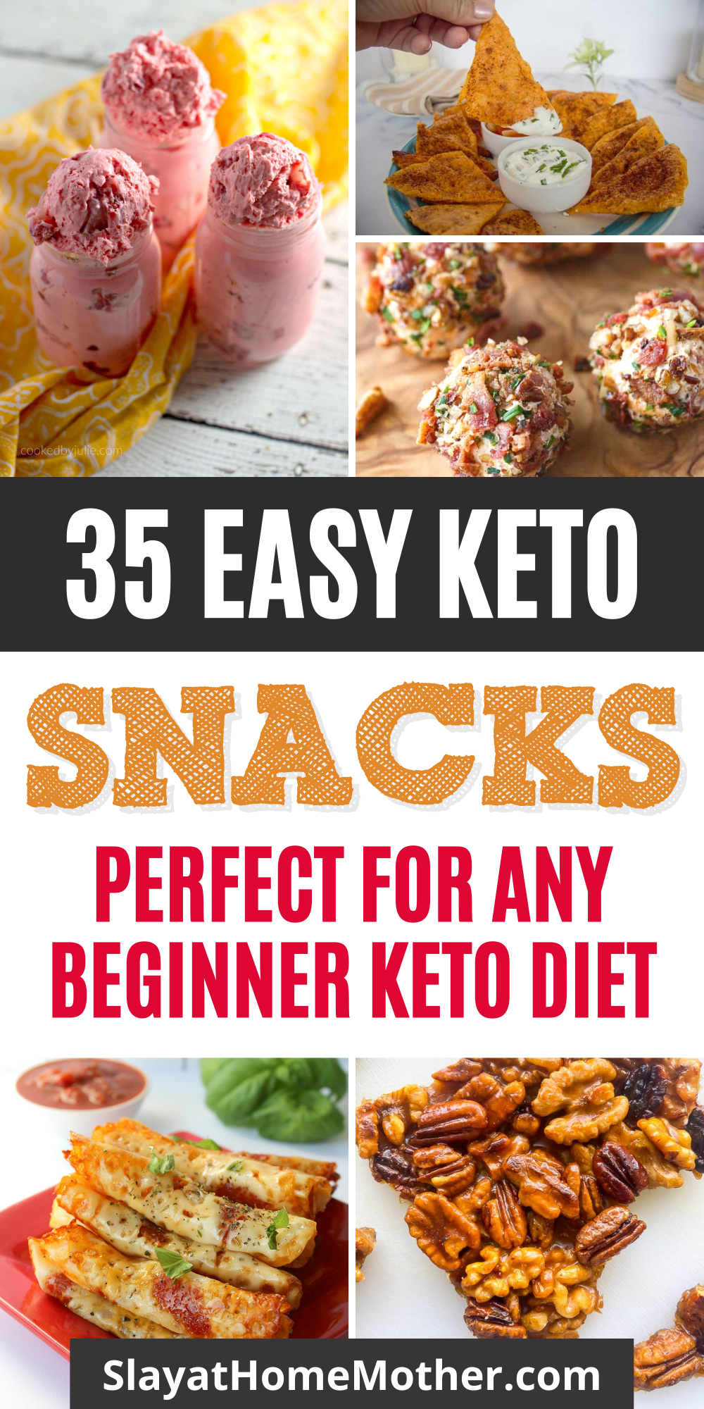 easy keto snacks pin