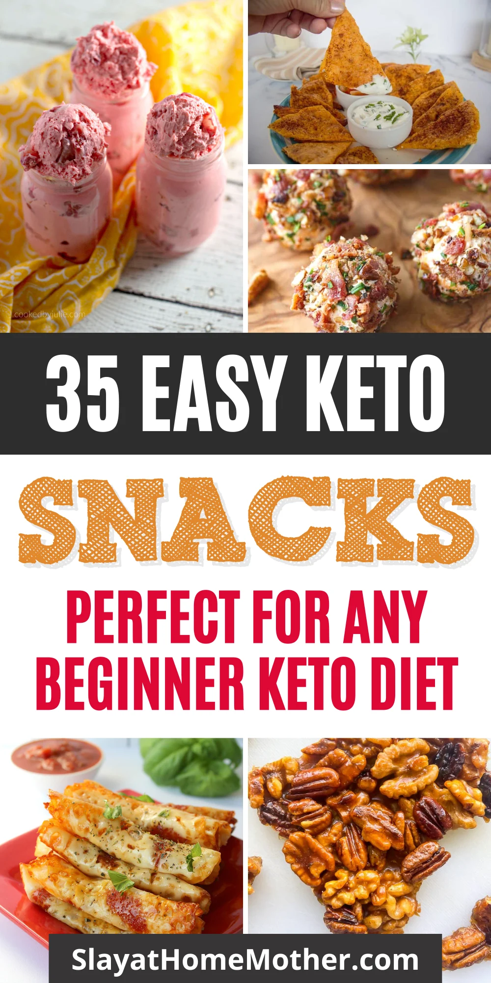 easy keto snacks pin