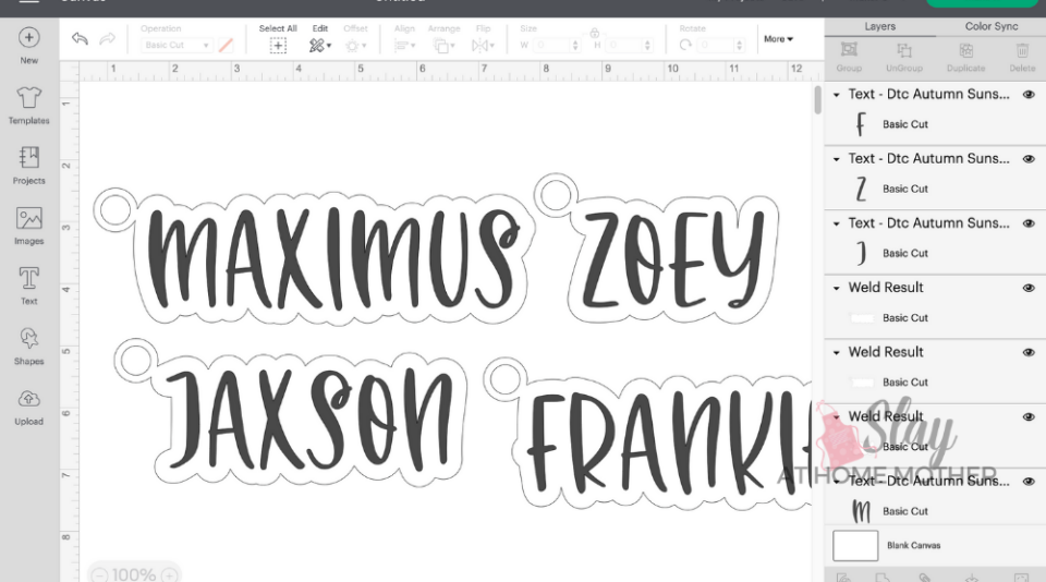 DIY Stocking Name Tags An Easy Cricut Tutorial Slay At Home Mother