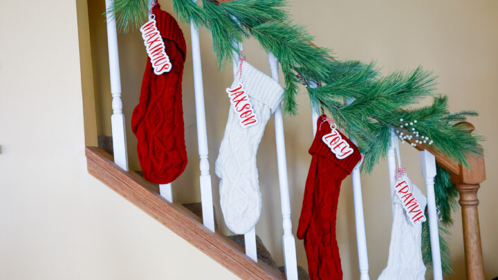 DIY Stocking Name Tags – An Easy Cricut Tutorial