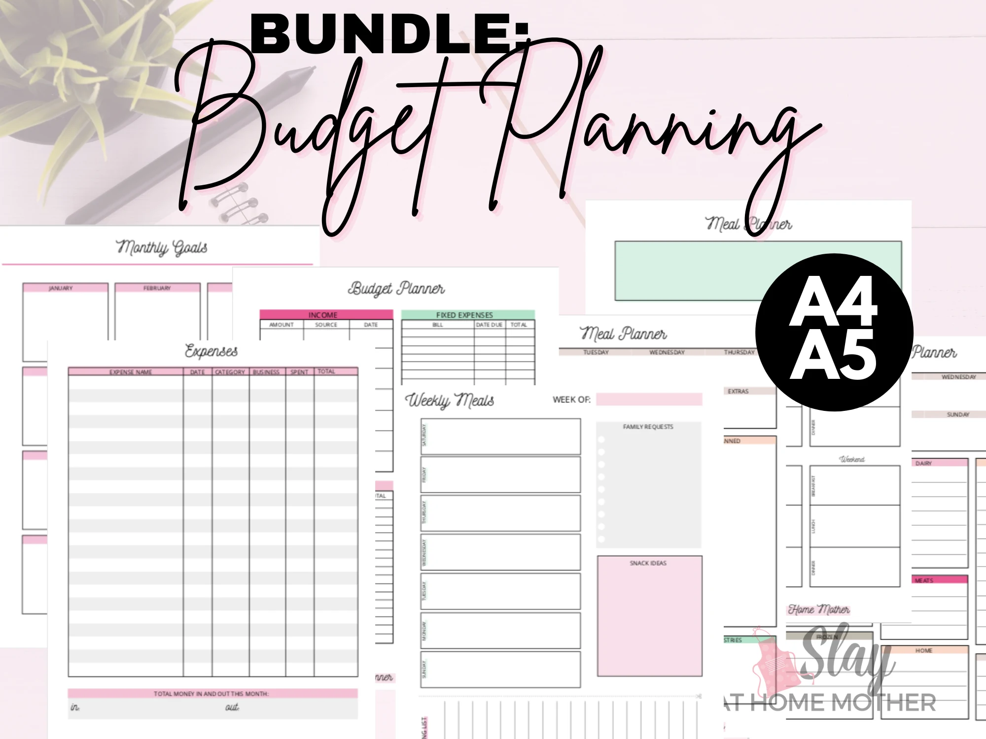printable budget planning bundle