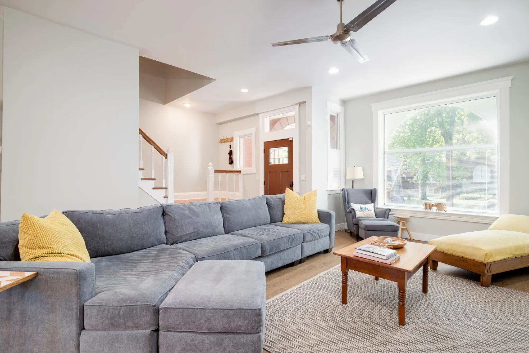 living room couch with pillows