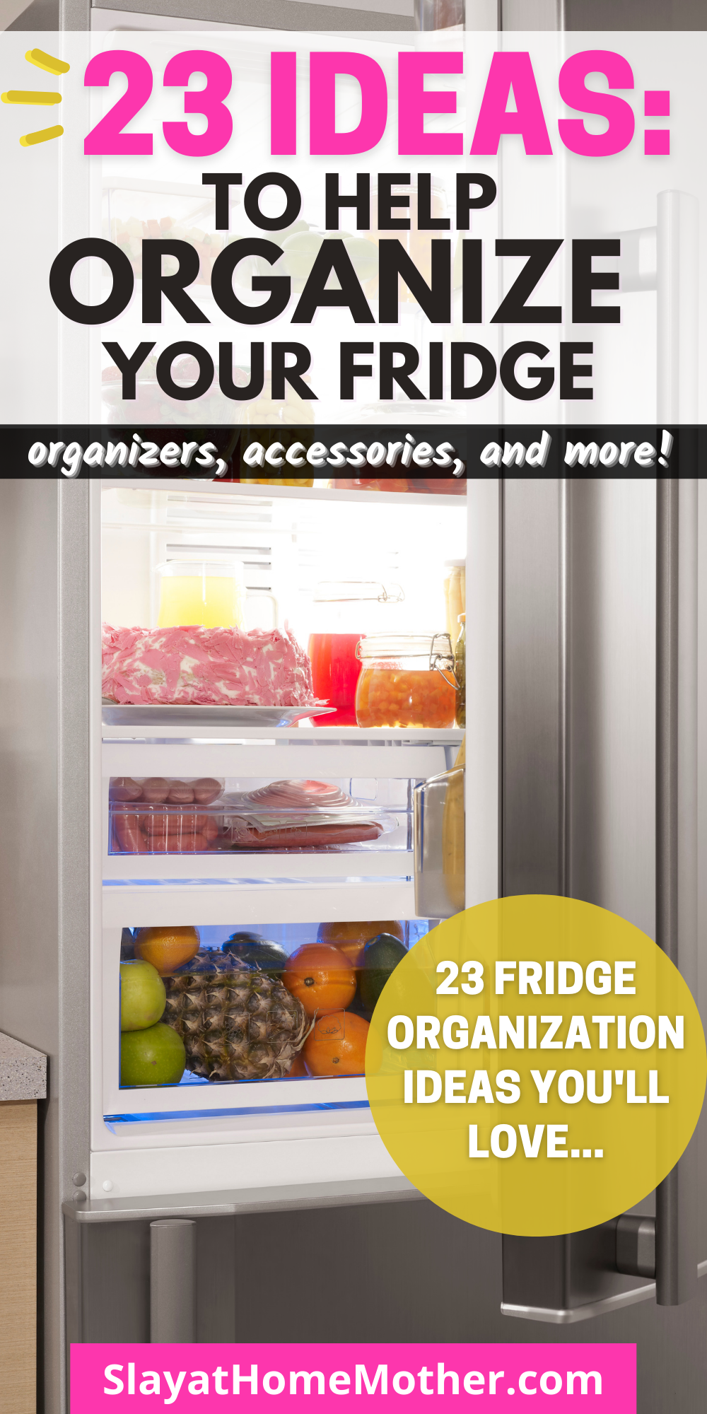 fridge organization ideas pin