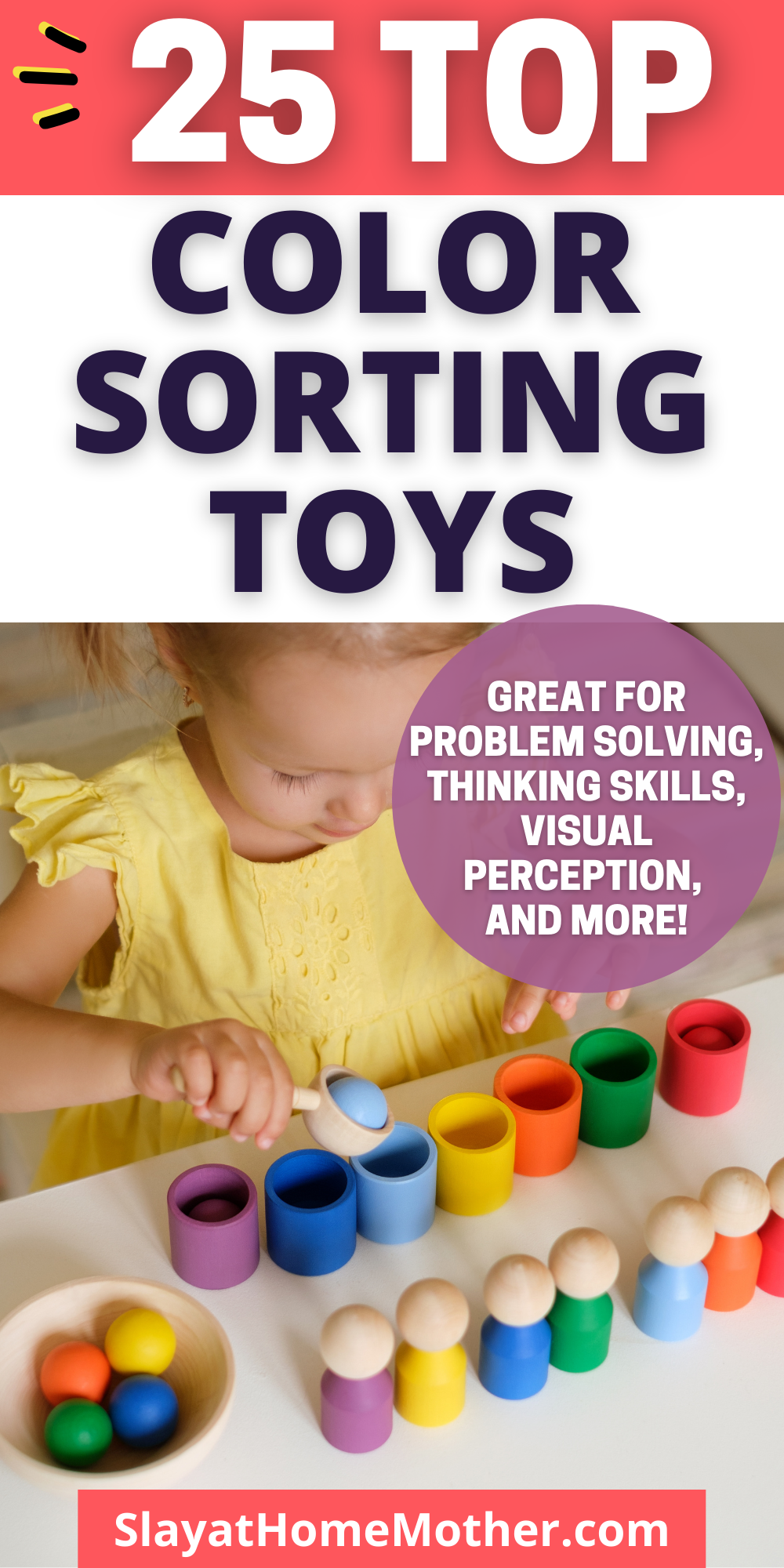 color sorting toys pin
