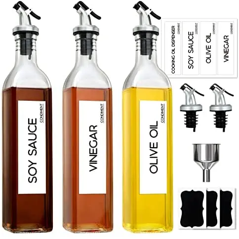 oil and vinegar bottles