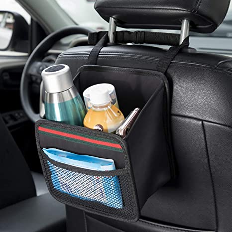 headrest hanging storage bin