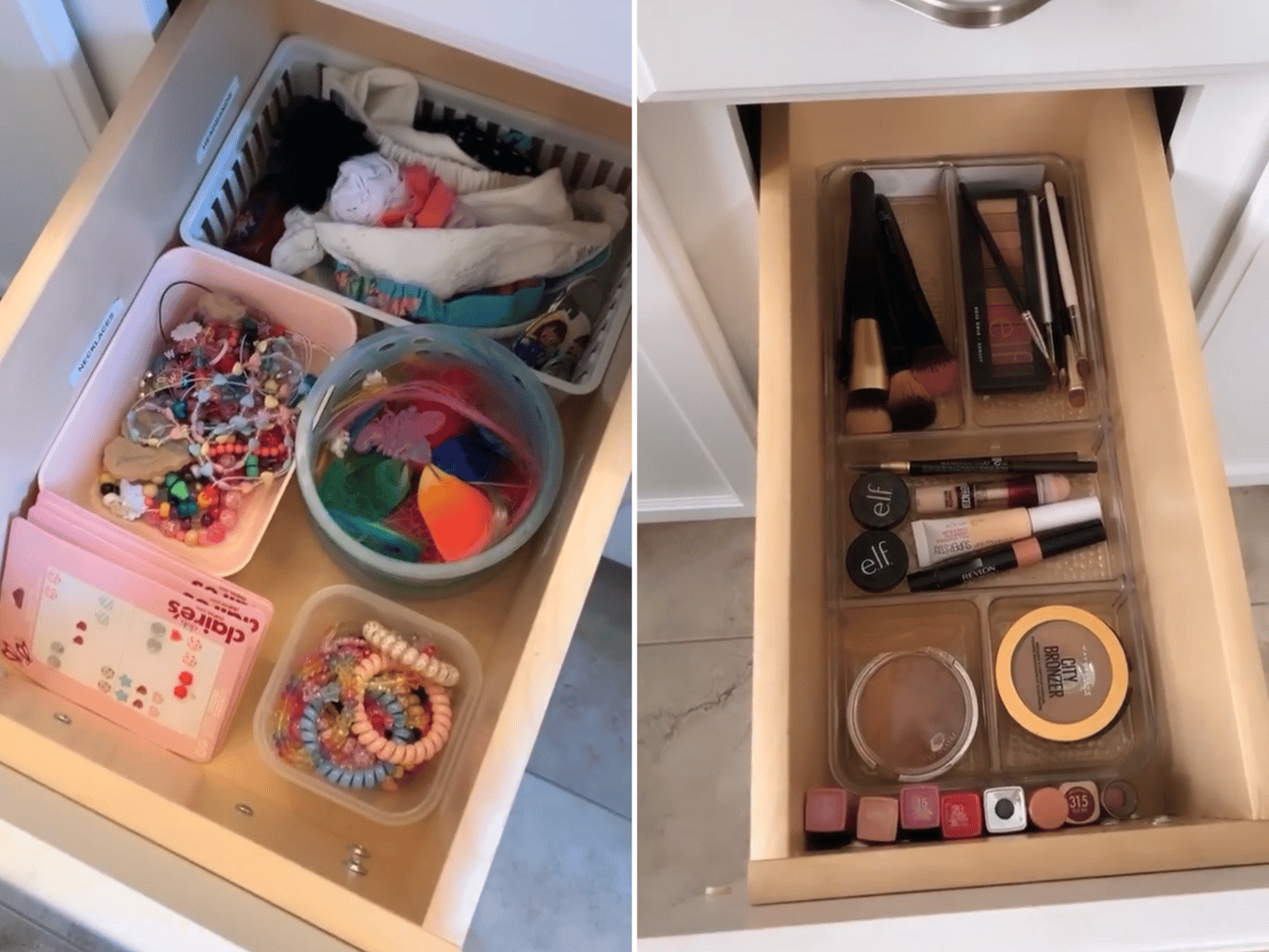 Decluttering bathroom drawers after 31