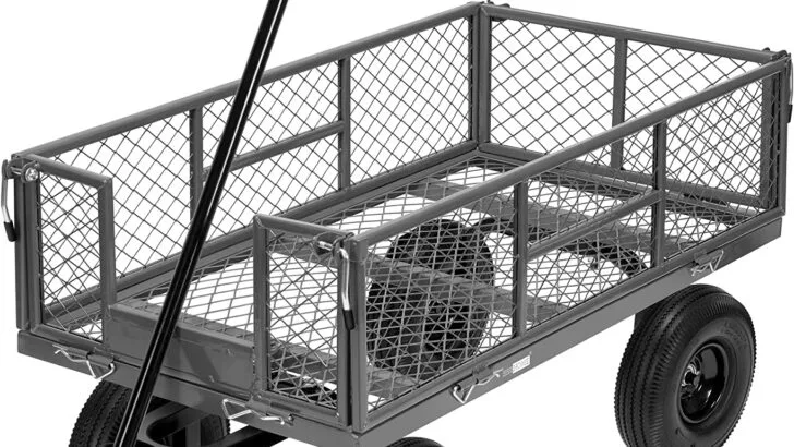 Heavy Duty Steel Garden Cart: 56% Off