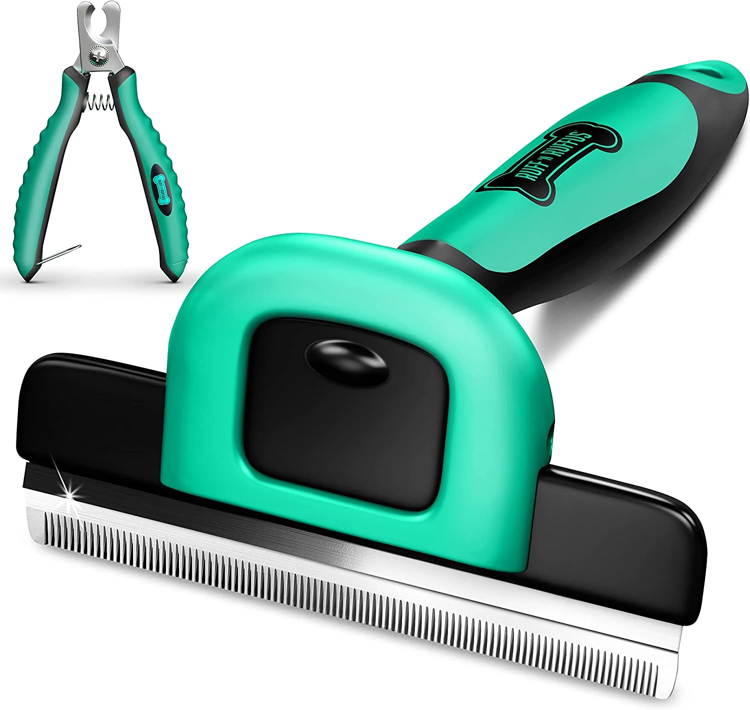 deshedding brush and clippers