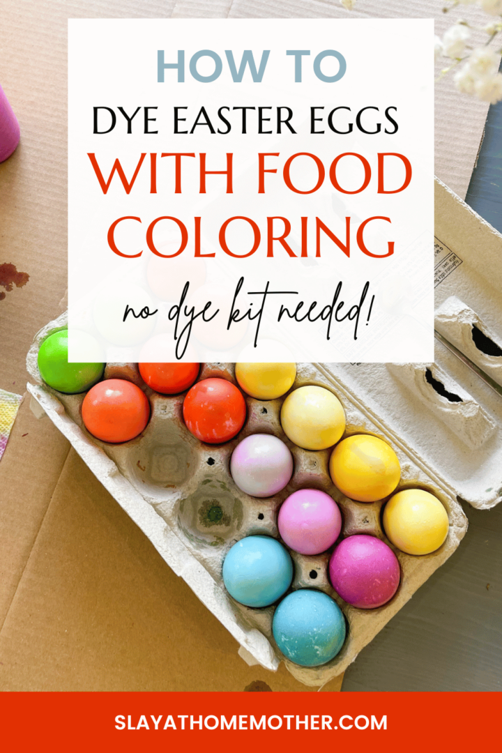 How To Dye Easter Eggs With Food Coloring - No Kit Needed!