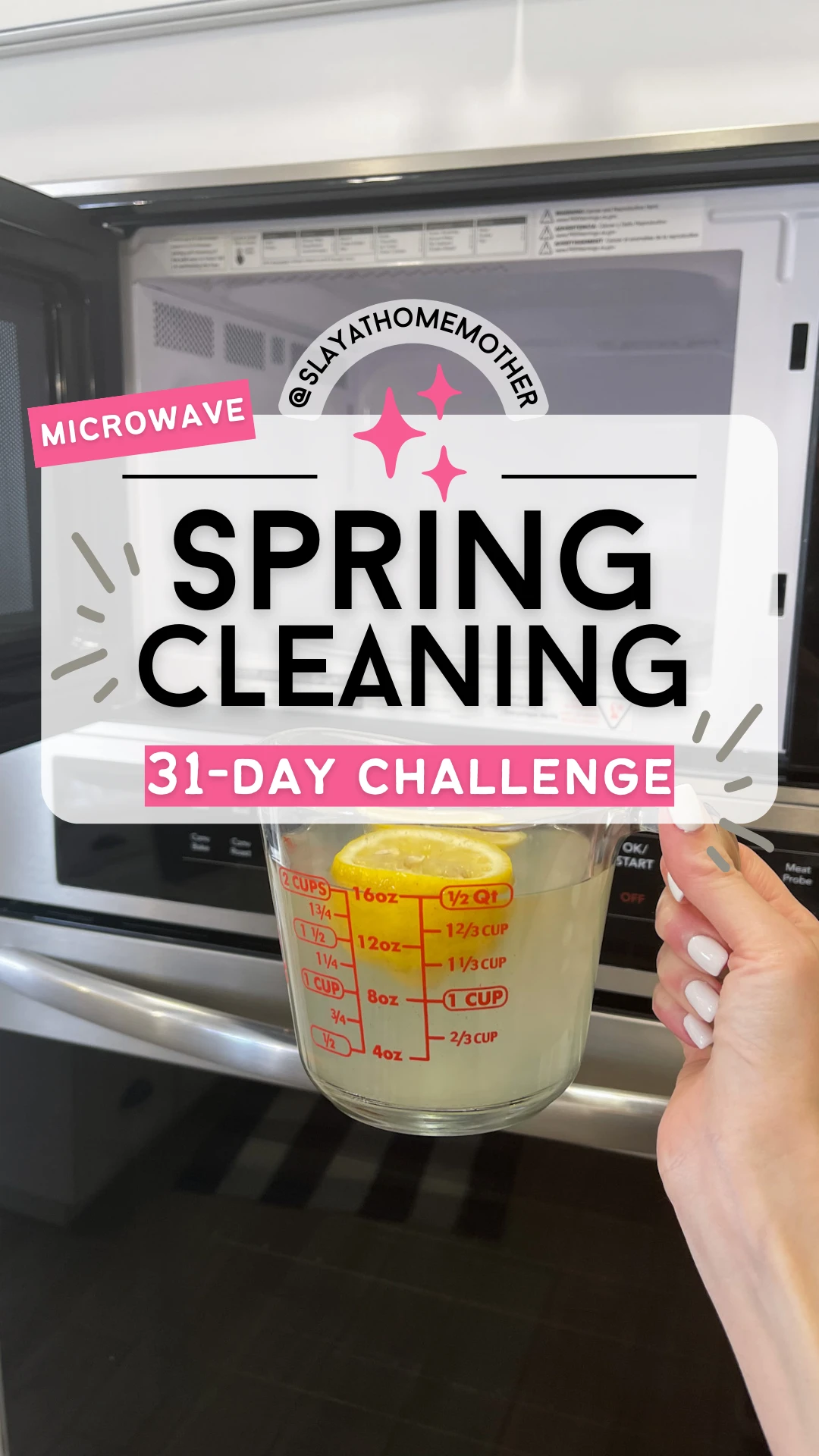 spring cleaning challenge - microwave