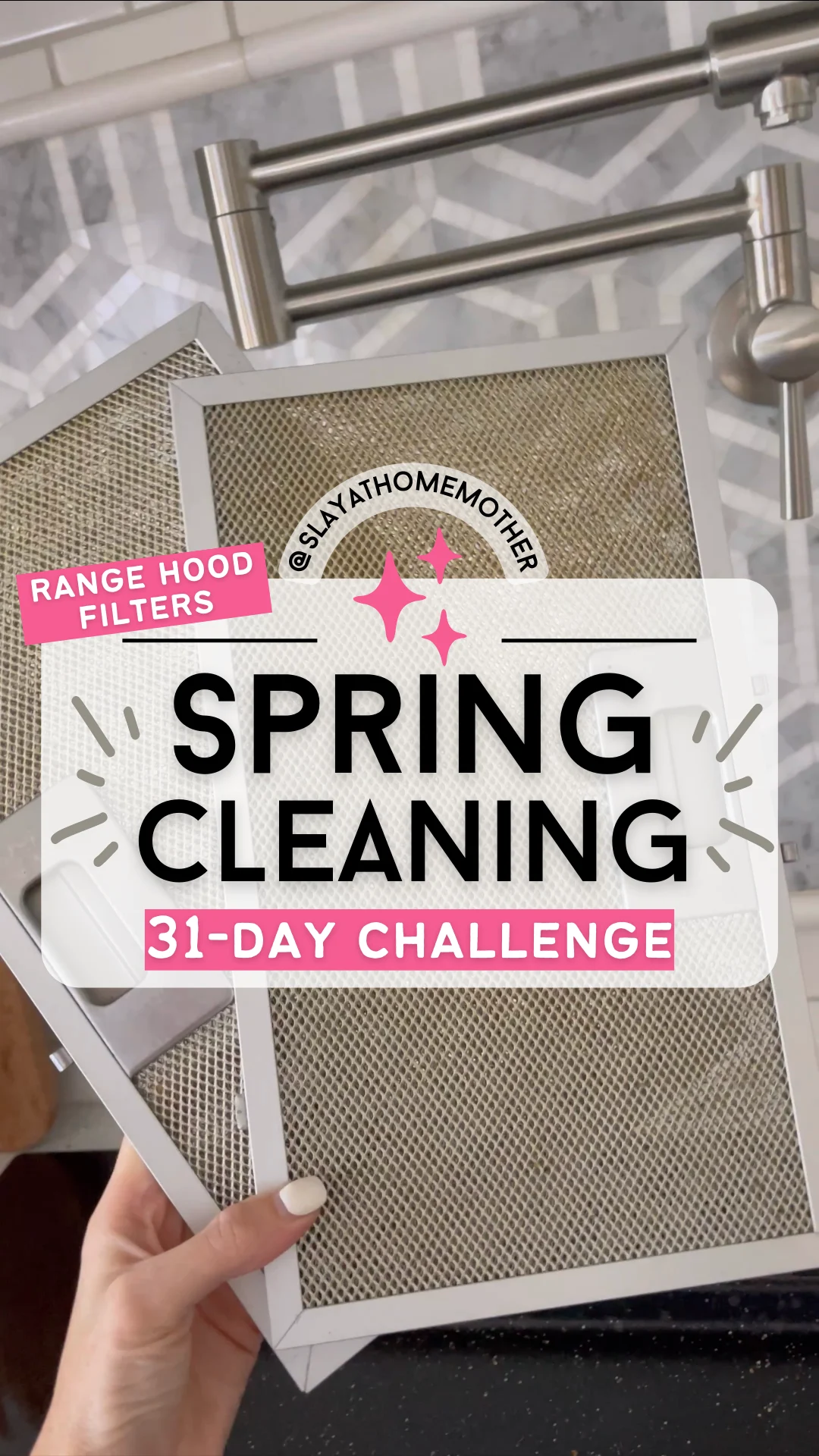 spring cleaning challenge - range hood filters