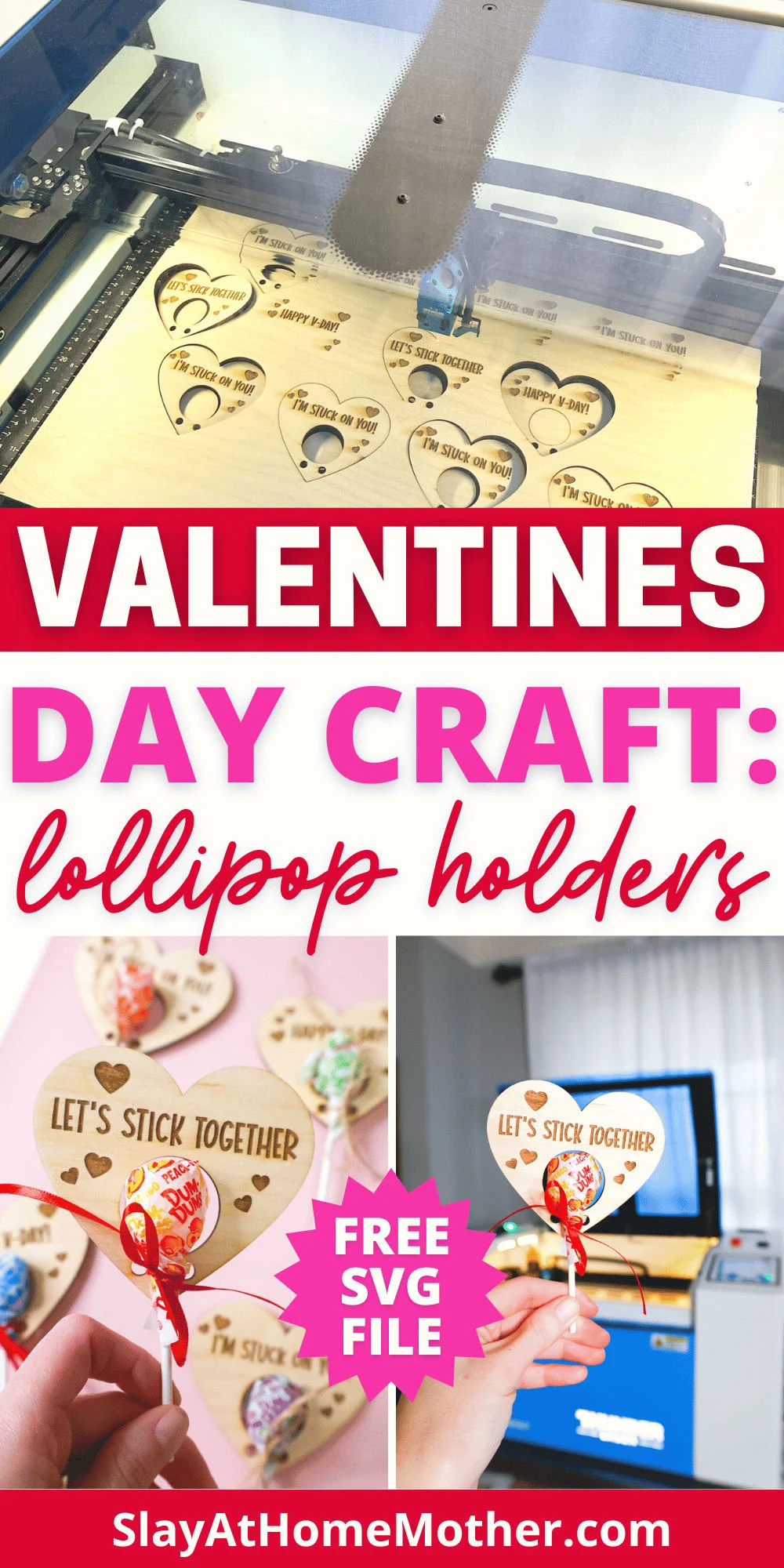 diy lollipop holders laser craft