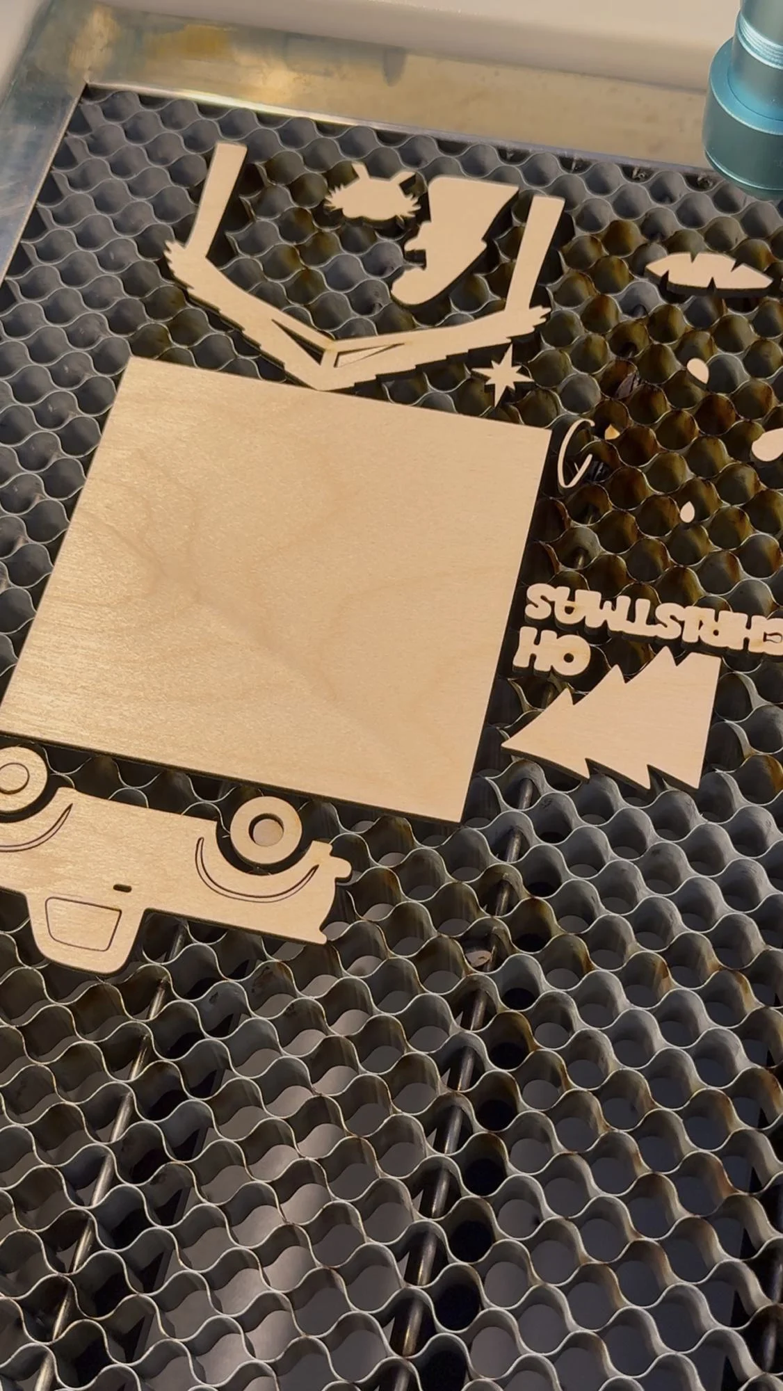 laser cut wood shapes finished