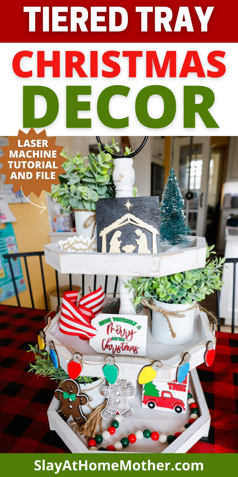 diy tiered tray decor tutorial