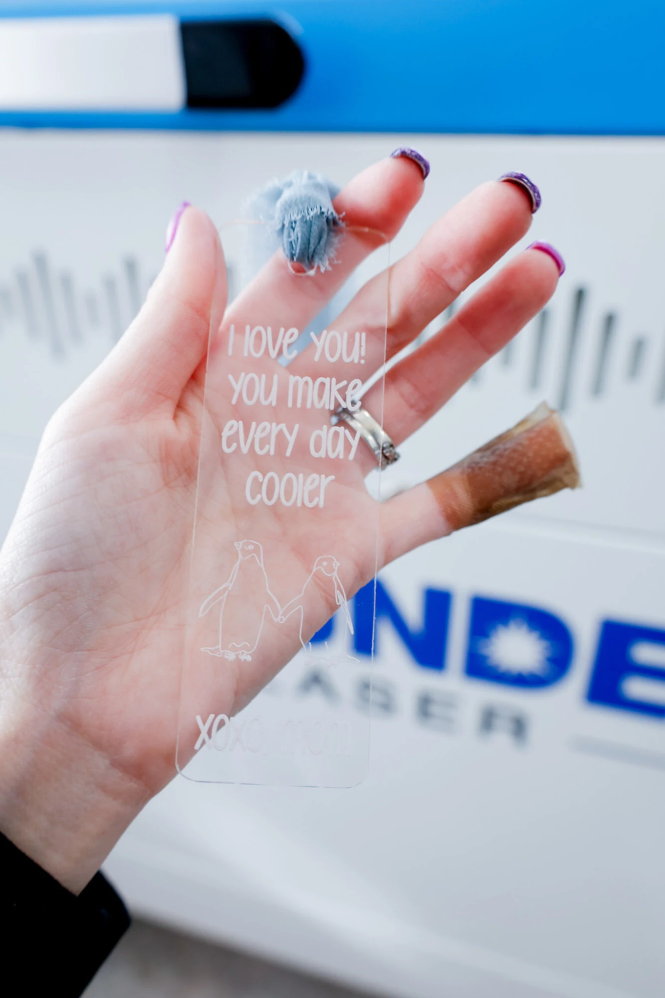 diy free svg laser engraved bookmarks